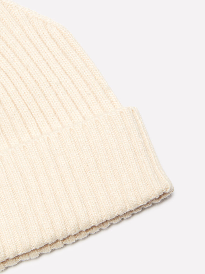 Berretto in maglia beige - cappelli da uomo - Bianco Panna | Sisley image number 2